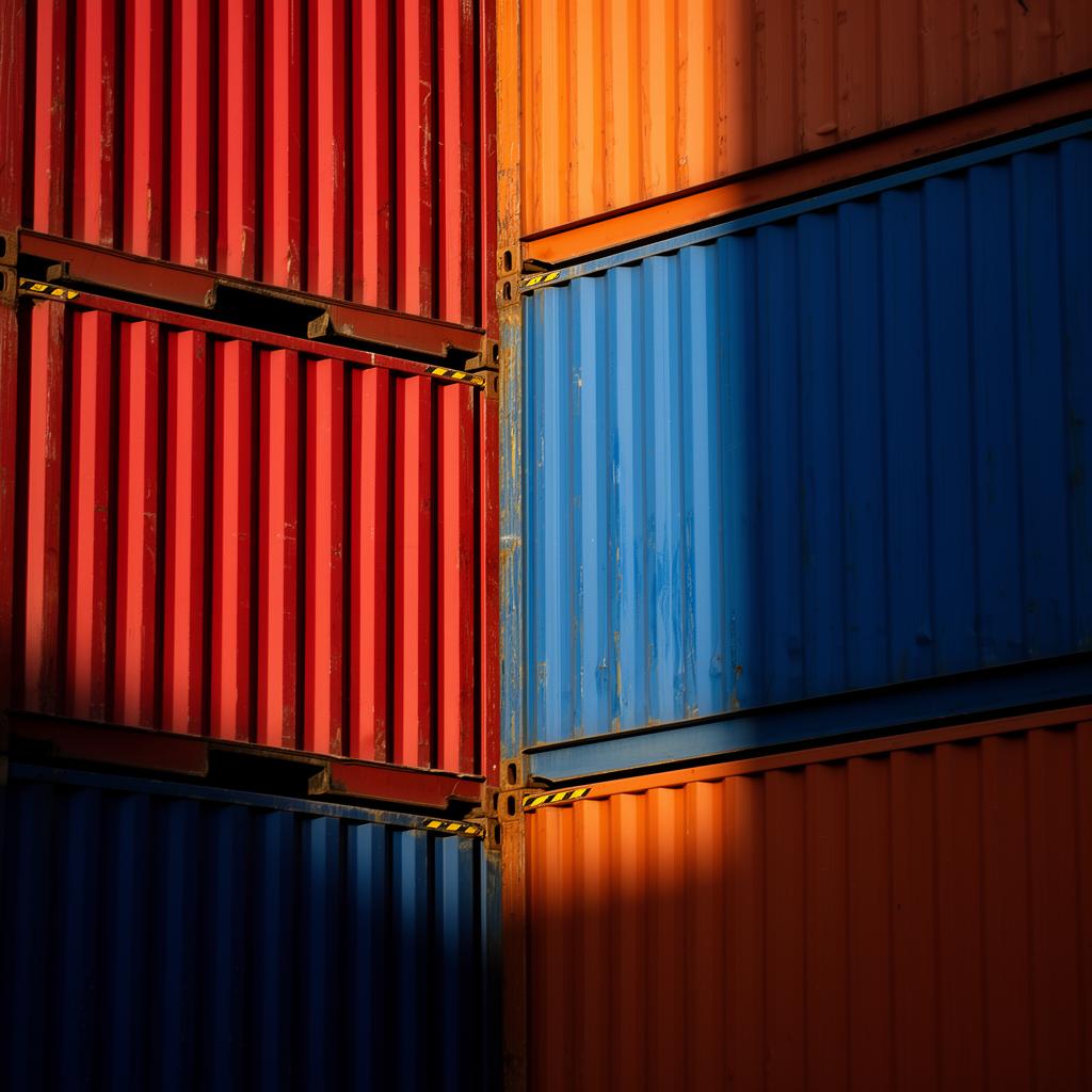 Gestapelte Container